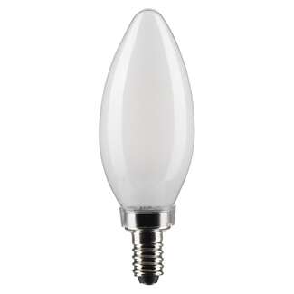 4 Watt - 350 Lumens 5000K - 90 CRI - Frosted Wet Rated - Dimmable B11 Filament LED Satco Lighting