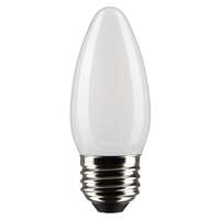 5.5 Watt - 500 Lumens 2700K - 90 CRI - Frosted Wet Rated - Dimmable B11 Filament LED Satco Lighting