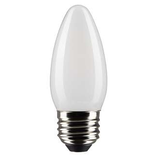 5.5 Watt - 500 Lumens 2700K - 90 CRI - Frosted Wet Rated - Dimmable B11 Filament LED Satco Lighting