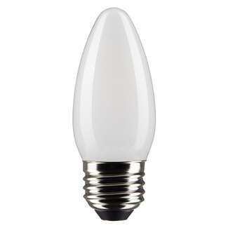 5.5 Watt - 500 Lumens 4000K - 90 CRI - Frosted Wet Rated - Dimmable B11 Filament LED Satco Lighting