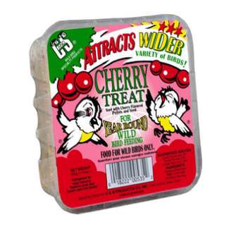 11.75 OZ Cherry Treat Suet Cakes Bird Food - 12 Pack