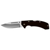 Black G10 Lock Back Lightweight Folding Knife - Single Blade