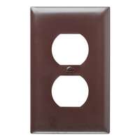 25 Pack - Brown Duplex Outlet Wall Plates - 1 Gang