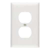 25 Pack - White Duplex Outlet Wall Plates - 1 Gang