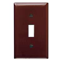 15 Pack - Brown 1 Toggle Opening Switch Wall Plates - 1 Gang