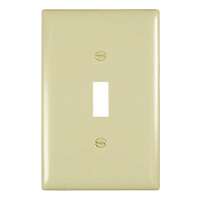 10 Pack - Ivory 1 Toggle Opening Switch Wall Plates - 1 Gang