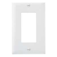 10 Pack - White Decorator Opening Wall Plates - 1 Gang