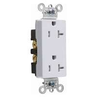 8 Pack - White Duplex Decorator Outlets 20A - Heavy Duty