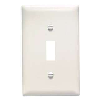 20 Pack - Light Almond Toggle Opening Switch Wall Plates - 1 Gang
