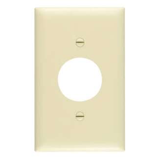 30 Pack - Ivory Single Outlet Wall Plates - 1 Gang
