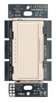 Light Almond - Single Pole Digital Dimmer 150W - CFL/LED/Halogen