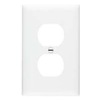 10 Pack - White Duplex Outlet Wall Plates - 1 Gang