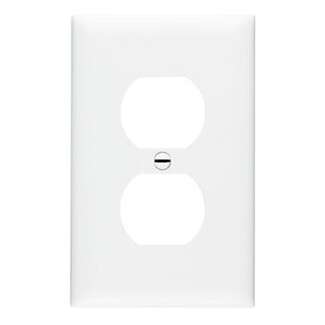 10 Pack - White Duplex Outlet Wall Plates - 1 Gang