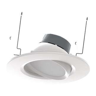 6" - LED - 2700K-5000K 11 Watt - 1,100 Lumens Dimmable - Wet Rated Retrofit - Medium Base Gimbal RAB Lighting