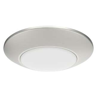 6" - LED - 3000K 12 Watt - 750 Lumens Dimmable - Damp Rated Brushed Nickel Finish RAB Lighting