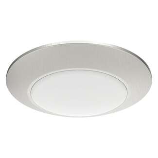 7" - LED - 3000K 16 Watt - 1,000 Lumens Dimmable - Damp Rated Brushed Nickel Finish RAB Lighting