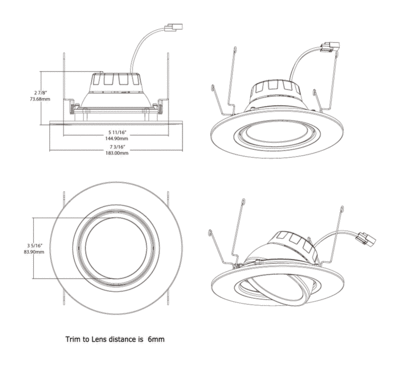 RA6R119FA120WS Dimensions