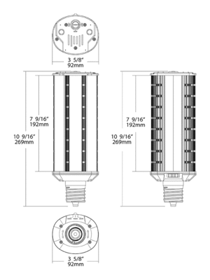 HIDFA-60S-H-EX39-8CCT-BYP Dimensions