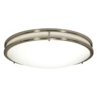 17&quot; - LED - 3000K-5000K 25 Watt - 2,000-2,250 Lumens Dimmable - Damp Rated Brushed Nickel Finish Nuvo Lighting