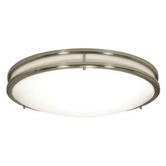 24" - LED - 3000K-5000K 39 Watt - 3,000-3,300 Lumens Dimmable - Damp Rated Brushed Nickel Finish Nuvo Lighting