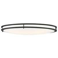 32&quot;x18&quot; - LED - 3000K-5000K 52W - 4,160-4,680 Lumens Dimmable - Damp Rated Black Finish Nuvo Lighting