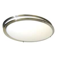 32&quot;x18&quot; - LED - 3000K-5000K 52W - 4,160-4,680 Lumens Dimmable - Damp Rated Brushed Nickel Finish Nuvo Lighting