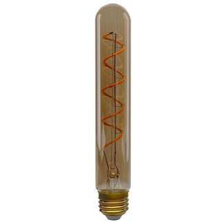 7" - LED - T9 Spiral Filament 4.5 Watt - 240 Lumens 2000K - Dimmable Amber - Medium Base Satco Lighting