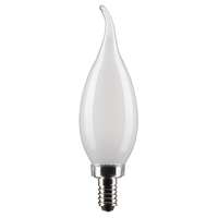 5.5 Watt - 500 Lumens 3000K - 90 CRI - Frosted Wet Rated - Dimmable CA10 Filament LED Satco Lighting