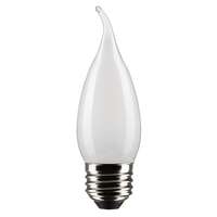 4 Watt - 350 Lumens 2700K - 90 CRI - Frosted Wet Rated - Dimmable CA10 Filament LED Satco Lighting