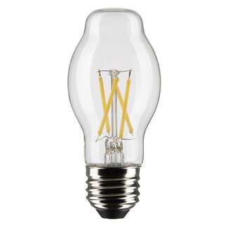 5 Watt - 450 Lumens 2700K - 90 CRI - Clear Wet Rated - Dimmable BT15 Filament LED Satco Lighting