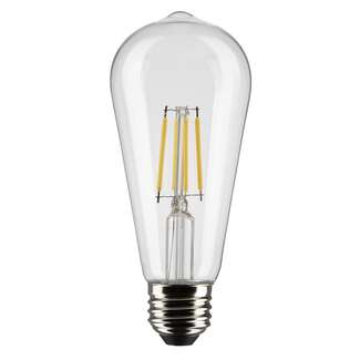 5 Watt - 425 Lumens 2700K - 90 CRI - Clear Wet Rated - Dimmable ST19 Filament LED Satco Lighting