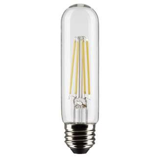 5" - T10 Filament LED 8 Watt - 800 Lumens 2700K - 90 CRI - Clear Wet Rated - Dimmable Satco Lighting