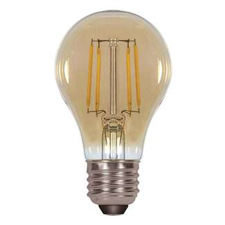4.5 Watt - 450 Lumens 2200K - A19 Filament LED 80 CRI - Amber - Dimmable Satco Lighting
