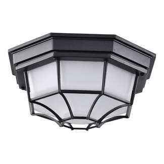 10.5" - LED - 3000K 18.5 Watt - 1,110 Lumens Black Finish Frosted Glass Nuvo Lighting