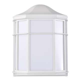 10" - LED - 3000K 14 Watt - 745 Lumens White Finish White Linen Glass Nuvo Lighting