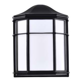 10" - LED - 3000K 14 Watt - 600 Lumens Black Finish White Linen Glass Nuvo Lighting
