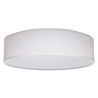 15&quot; - LED - 3000K-5000K 20 Watt - 1,230 Lumens Dimmable - Damp Rated White Fabric Shade Nuvo Lighting