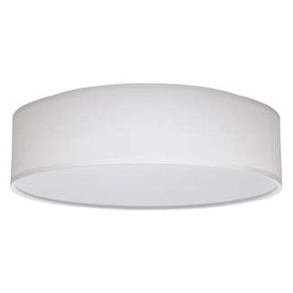 15" - LED - 3000K-5000K 20 Watt - 1,230 Lumens Dimmable - Damp Rated White Fabric Shade Nuvo Lighting