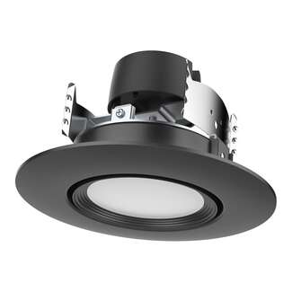 4" - LED - 2700K-5000K 7.5 Watt - 600 Lumens Dimmable - 60&amp;deg; Beam Gimbaled Retrofit - Medium Base Satco Lighting