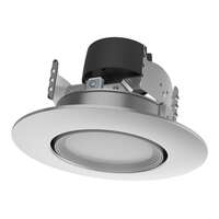 4" - LED - 2700K-5000K 7.5 Watt - 600 Lumens Dimmable - 60&amp;deg; Beam Gimbaled Retrofit - Medium Base Satco Lighting