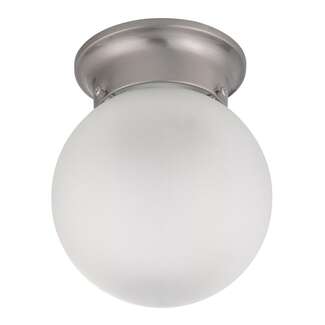 6&quot; - 1 Light - 60W Max Brushed Nickel Finish Frosted Glass Nuvo Lighting