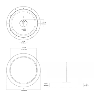 SUMOFA-9R-16-95CCT-UNV-W Dimensions