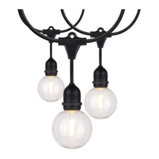 24 Foot - 12 G24 LEDs 12 Watt - 1,200 Lumens 2200K - Wet Rated LED Filament Bulbs Satco Lighting