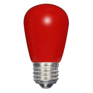 1.4 Watt - Medium Base Red - S14 LED Non-Dimmable Satco Lighting