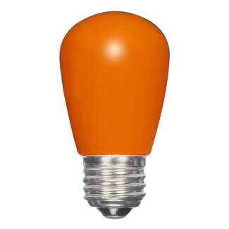 1.4 Watt - Medium Base Orange - S14 LED Non-Dimmable Satco Lighting