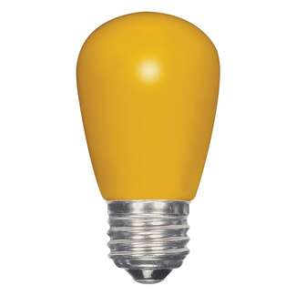 1.4 Watt - Medium Base Yellow - S14 LED Non-Dimmable Satco Lighting