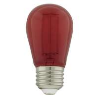 1 Watt - Medium Base Red - S14 LED Non-Dimmable Satco Lighting
