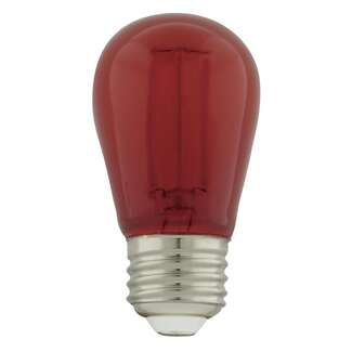 1 Watt - Medium Base Red - S14 LED Non-Dimmable Satco Lighting