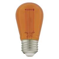 1 Watt - Medium Base Orange - S14 LED Non-Dimmable Satco Lighting