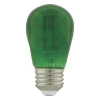 1 Watt - Medium Base Green - S14 LED Non-Dimmable Satco Lighting